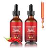 Qklovni 2 gocce di Aeluro Cayenne da 60 ml, gocce liquide al pepe di Cayenna naturale, estratto liquido di pepe di Cayenna Aeluro