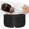 MEIION Maschera per dormire in seta Zero Pressure - Maschera traspirante Blackout per gli occhi Massimo comfort e isolamento luminoso al 100%, adatta per dormire a casa, ufficio, tempo libero, viaggi a lungo