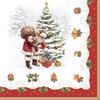 EASY LIFE Nostaligc Christmas Time Set 20 Tovaglioli di Carta 33x33cm Tavola di Natale