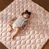 Momcozy Tappeto Gioco Bambini per Pavimento 127 x 127 cm, Tappeto per Box Spesso per Tummy Time, Impermeabile e Antiscivolo, Pieghevole da Esterno con Maniglia,Leopardato a Cuori