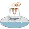 Treer Tappetino Seggiolone Bambini, 130cm Tappeto Seggiolone Impermeabile Antiscivolo e Lavabile per Protezione Pavimento, Cartone Animato Tappeti Gioco Bambini Pieghevole (Balena)