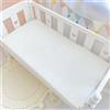 Odot Lenzuolo con angoli Lenzuola Carrozzina Neonato, Lenzuola da Culla Bambino Coprimaterasso, Lenzuola Navicella con Angoli Elasticizzati Lenzuola per Culla (80x180cm,Bianco)