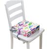 FANSU Rialzo da Sedia per Bambini, Cartone Animato Dinosauro Smontabile Cuscino Seduta per Sedia Cuscino Alzasedia con Cinghie Lavabile per Seggioloni Alza Sedia (32x32x8cm,Rosa)