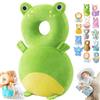 Syeefula Mushplushies Head Protector, Adjustable Baby Head Protection Backpack, Mush Plush Head Protection Backpack, Mushplushies Backpack, Head Protection Pillow for Walking Crawling (Frog)