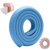 SONARIN Paraspigoli Bambini Angolari Gomma,Protezioni per Bordi,2 m / 6,6 piedi Protezioni per bordi da tavolo per mobili a forma di L con nastro adesivo,Protezione per Bambini(Blu)