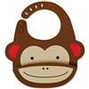 Skip Hop SkipHop Zoo Fold and Go Silicone Bib, Monkey