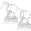 Nenesupply Connettori compatibili con flange Medela. Connettore Personalfit Medela non originale. Funziona con pompe in stile Symphony Harmony Swing tiralatte e flange Nenesupply.