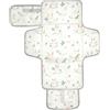 siphylline Fasciatoio riutilizzabile con tasca in tessuto fasciatoio da viaggio per bambino con cuscino incorporato coniglietti carini bambini cartone animato bianco