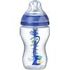 Tommee Tippee Biberon Anti-colica Avanzato, 340 ml, flusso medio 3m+, 1 pezzo, Blu/Panda