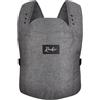 Rookie Baby Marsupio Neonato ROOKIE BABY Premium - Design marsupio fronte mondo - cotone biologico certificato - Ergonomico con staffa regolabile - Per neonati dalla nascita fino a 15kg (grigio scuro)