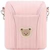 CoudarTitie Borsa Termica per Il Latte, Supporto Isolato, Tracolla Rimovibile, Organizer Elegante, Borsa per Il Lavoro, Rosa, Taglia unica bambino