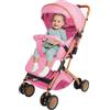 HUOLE Triciclo, Bicicletta, Triciclo evolutivo per neonati fino a 25 kg, passeggino con ruote per bambini più grandi, sedile reversibile, grande cestino, portabicchiere, ruota libera - B-rosa