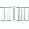 Safetots Cancelletto di Sicurezza con Parte Superiore Incurvata, 143cm - 152cm, Grigio Opaco, Montaggio a Pressione, Cancelletto per Bambini per Porte, Corridoi e Spazi Stretti, Barriera di Sicurezza