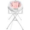 OHMG Vasca da bagno per neonati,pieghevole con supporto antiscivolo,per neonati,vaschetta bagnetto neonato,vasca neonato bagnetto,fasciatoio con vaschetta bagnetto (Rosa -66 * 61 * 82cm)