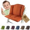 ninna-nanna by Bambiniwelt Cuscino da seduta di ricambio, set di cuscini, riduttore di seduta compatibile con Stokke Tripp Trapp per seggiolone Modello 1, Arancione melange