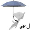 HSNAXingLife Ombrellino Universale Per Passeggino,Regolabile Parasole Passeggino,Diametro 85 cm,Protezione UV 50+,Soleggiato e Piovoso,Adatto a Passeggini Carrozzine Sedie a Rotelle (Blu Denim)