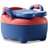 UISEBRT Vasino per Bambini Toilette per Bimbi, Sedia Toilet Portatile Vasini per Baby Viaggio, Training Potty con manici (Classico - Blu)