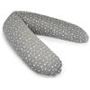 pic Bear Cuscino da allattamento collezione Honey, imbottitura morbida e aderente, in microperle EPS, certificato TÜV, 100% cotone, cuscino per gravidanza (stelle antracite/bianco, 190 cm)