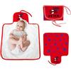 Wanapix | Fasciatoio Portatile per Bambini Personalizzato | Impermeabile | Materassino XL Pieghevole | Cambia Pannolini | Neonato | Spider