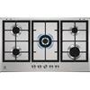 Electrolux KGS9536SX - Piano cottura a gas, N° 5 Fuochi, da 90 cm, colore Inox
