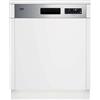 Beko BDSN26430X - Lavastoviglie 14 coperti, a scomparsa parziale, Classe Energetica D