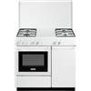 De'Longhi SEW8540NEDM - Cucina a gas con forno elettrico, n° 4 fuochi, Colore Bianco, Classe energetica A