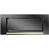 Gurari GCH 217 cappa a incasso, nero, integrata gruppo filtrante, 1000 m3/h, 70 cm, scarico 3 velocità, illuminazione LED, vetro nero, telecomando, TouchControl, cappa aspirante da soffitto