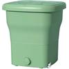 POAHNCU Lavatrice portatile, Lavatrice Pieghevole Portatile Multifunzionale, Sicura E Facile Da Riporre, Piccola For Dormitorio per campeggi, dormitori, appartamenti(Fresh green)