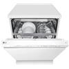 LG DF365FWS - Lavastoviglie da 14 coperti, Installazione libera, colore Bianco, Classe energetica B