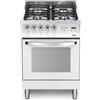Lofra PBP66GVT/C Cucina a Gas, Bianco/Perla