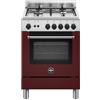 Bertazzoni La Germania Americana AMN664GVIV/24 cucina Gas Borgogna, Acciaio inox A+