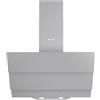 Wiggo B643 - Cappa aspirante da 60 cm, senza testa, 615 m³/h, display touch a 4 livelli, classe di efficienza energetica B, con 2 filtri a carbone, cappa anteriore in vetro grigio