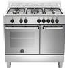 La Germania Bertazzoni La Germania Americana AMN905MFEPXE cucina Piano cottura Acciaio inossidabile Gas A - Forni e Piano cottura (Piano cottura, Acciaio inossidabile, Manopola, Frontale, Gas, Acciaio