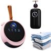 HPMCVE Piccola asciugatrice appesa, asciugatrice portatile con funzione di diffusore di aroma, circolazione dell'aria calda a 360°, doppia temperatura 65 ℃ e 75 ℃, timer 3-9 ore