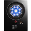 KKJPL Fornello a gas portatile in vetro temperato nero, fornello a gas in ghisa, bruciatore wok con anello di fuoco a 9 camere da 5,2 kW(LPG)