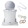Generic Mini Manuale Asciugatrice Mulifunzione Per Biancheria Da Viaggio Personale 42x39cm 42x47cm Non Elettrica Per Vestiti Per Bambini Hotel Casa Dormitorio(White,Medium)