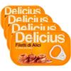 Delicius Scatola Filetti di Alici Arrotolati in Salsa Piccante 80g, Pescate e lavorate a mano, Sapore intenso, Ricetta esclusiva, in confezione riciclabile (Confezione da 4)