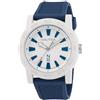 Nautica N83 Ayia Triada N83 - Orologio da uomo con cinturino in fibra PU, colore: Blu grano (modello: NAPATF201), colore: Bianco/Blu