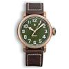Seestern Sugess Pilot Master S408 Automatico Bronzo Verde Marrone Pelle Zaffiro Orologio Uomo