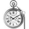 VIGOROSO Orologio da tasca vintage in rame da uomo - Secondi 24 ore - Sub-Quadranti in una scatola
