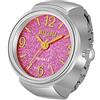 JewelryWe Orologio da dito da uomo e donna con elastico rotondo,anello orologio al quarzo semplice,regalo