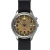 MWC G10 Swiss Quarzo FULL LUME PUSH Acciaio Data Tessuto Sabbia Nero Militare Orologio Uomo