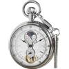 VIGOROSO Orologio da tasca vintage in rame da uomo - Secondi 24 ore - Sub-Quadranti in una scatola