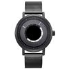 SHENGKE SINOBI Orologi di Affari Degli Uomini di Modo Design Originale Della Vigilanza Degli Uomini Della Vigilanza Della Maglia di Acciaio Orologio, S9800G-Nero, Sportivo