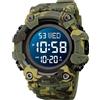FANMIS Orologio sportivo da uomo, militare, multifunzione, digitale, sveglia, al quarzo, impermeabile