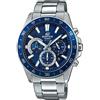 Casio EDIFICE Orologio, Robusta Cassa, 10 BAR, Azzurro, Uomo con Cinturino in Acciaio Inox EFV-570D-2AVUEF