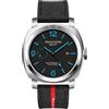 SEAKOSS Orologi GMT per Uomo Automatici 45MM Data 10ATM Impermeabili Seagull ST2557 Movimento Luminoso Cinturino in Acciaio Inossidabile Vetro Zaffiro Orologi da Polso Meccanici Argento-Nero Blu