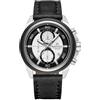 NAVIFORCE Orologio sportivo da uomo, analogico, al quarzo, cronografo, cinturino in pelle, impermeabile, stile militare