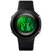 TONSHEN Unisex Outdoor Sportivo Orologi da Polso 50M Impermeabile LED Elettronico Multifunzione Digitale Plastica Orologio Uomo e Donna (Nero2)