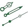 RNSZKIPJ Nuovi accessori per orologio a tre pin colore lancette vuote senza luminoso, adatto per movimento NH35/36/4R/7S, Lancette verdi vuote, 12.5cm